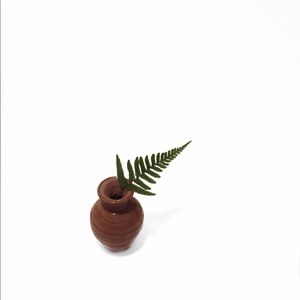 ceramic bud vase handmade in 1982